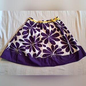 Mini Boden girls size 11-12 years purple floral lined skirt, VGUC